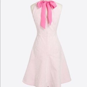 J Crew pink seersucker dress size 0